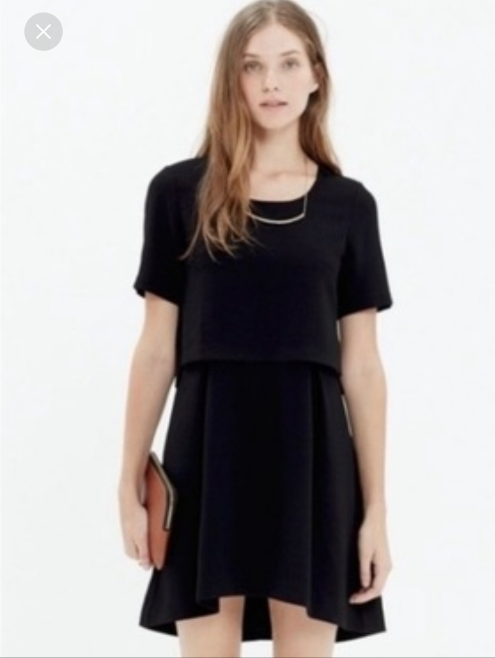 Women's Forever 21 Overlay Black dress - size small Like New